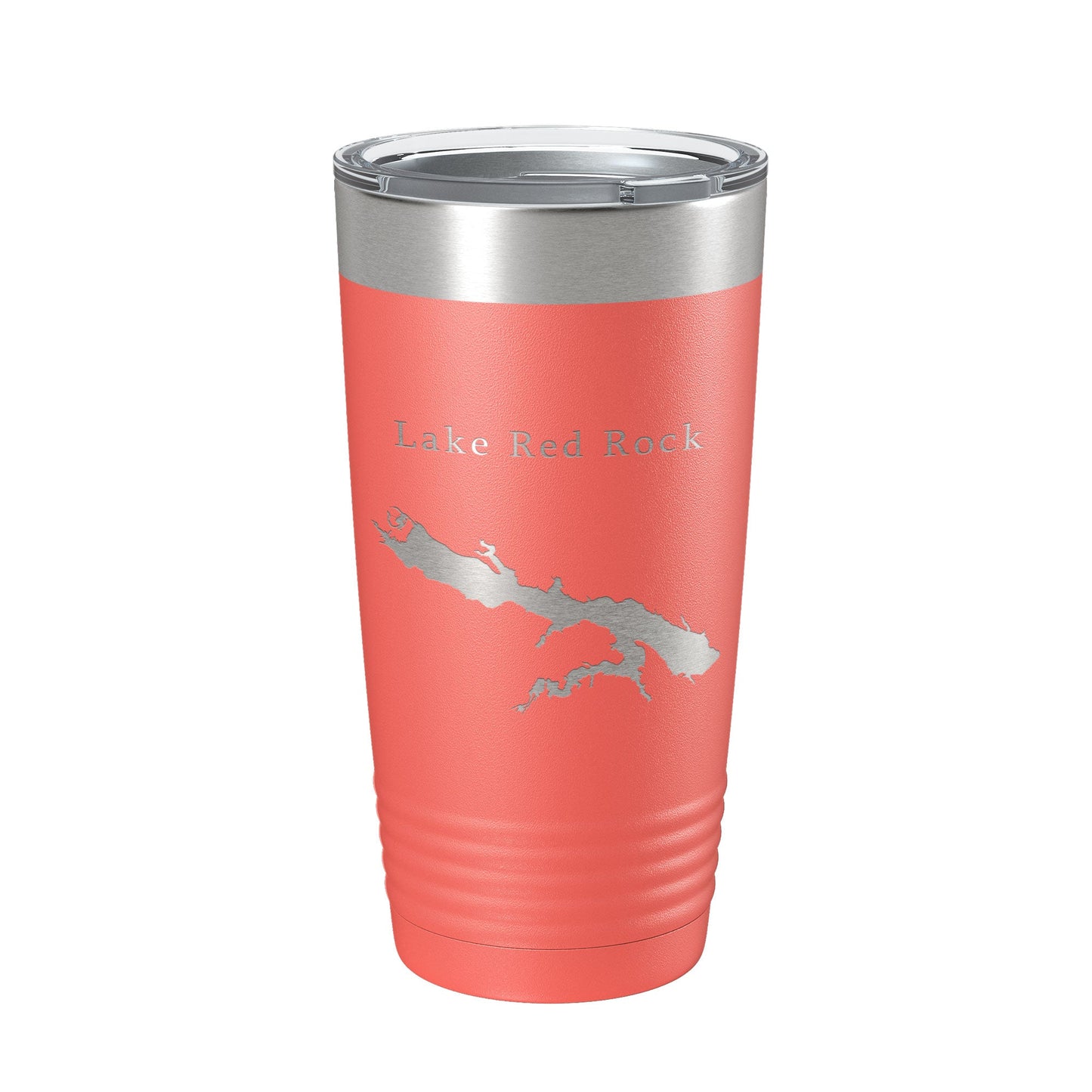 Lake Red Rock Map Tumbler Travel Mug Insulated Laser Engraved Coffee Cup Iowa 20 oz-20