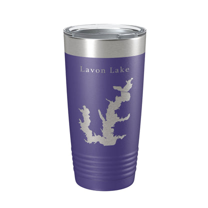 Lavon Lake Map Tumbler Travel Mug Insulated Laser Engraved Coffee Cup Texas 20 oz-15