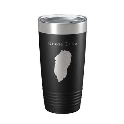 Goose Lake Map Tumbler Travel Mug Insulated Laser Engraved Coffee Cup California Oregon 20 oz-5