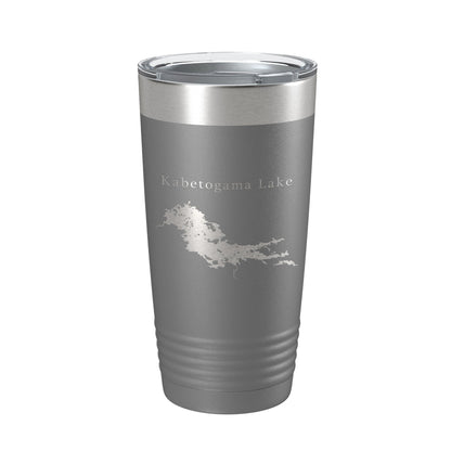 Kabetogama Lake Map Tumbler Travel Mug Insulated Laser Engraved Coffee Cup Minnesota 20 oz-16