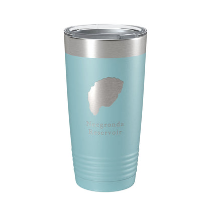 Neegronda Reservoir Tumbler Lake Map Travel Mug Insulated Laser Engraved Coffee Cup Colorado 20 oz-13