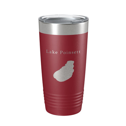 Lake Poinsett Map Tumbler Travel Mug Insulated Laser Engraved Coffee Cup South Dakota 20 oz-18