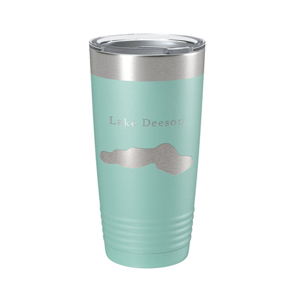 Lake Deeson Map Tumbler Travel Mug Insulated Laser Engraved Coffee Cup Florida 20 oz-12
