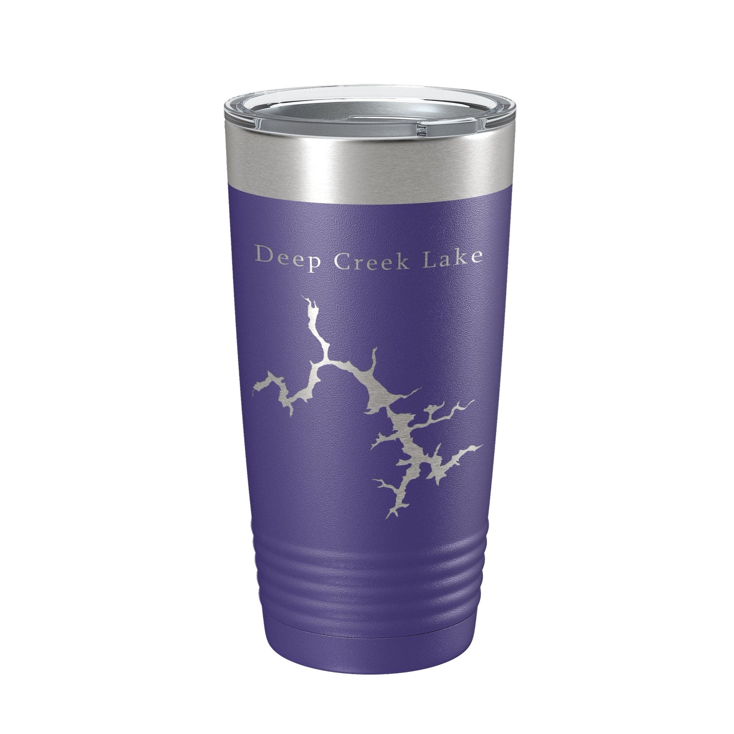 Deep Creek Lake Map Tumbler Travel Mug Insulated Laser Engraved Coffee Cup Maryland 20 oz-15