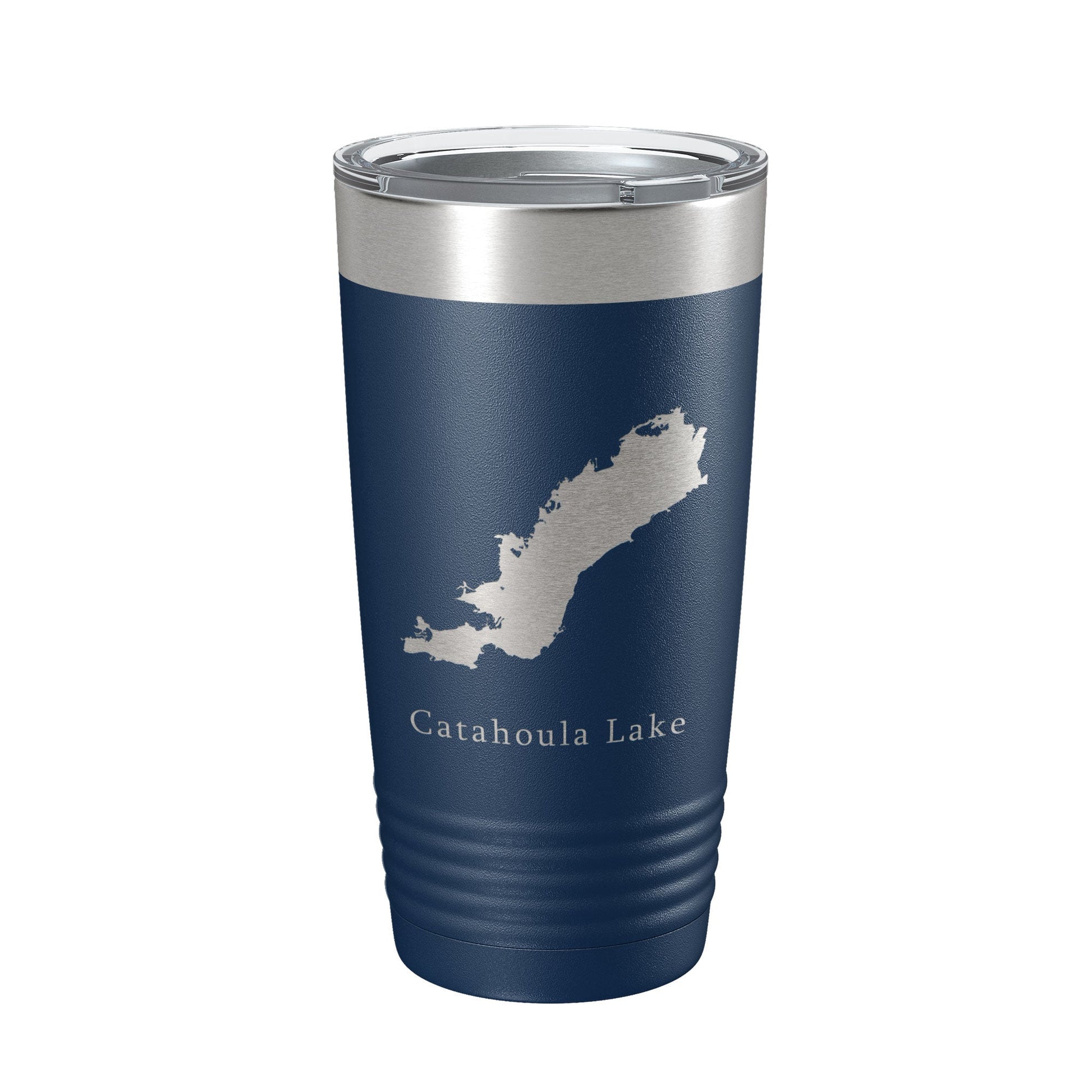 Catahoula Lake Map Tumbler Travel Mug Insulated Laser Engraved Coffee Cup Louisiana 20 oz-2