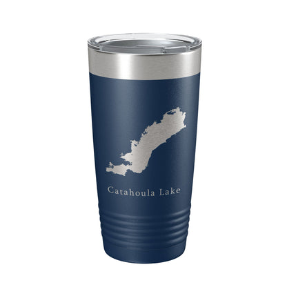 Catahoula Lake Map Tumbler Travel Mug Insulated Laser Engraved Coffee Cup Louisiana 20 oz-8