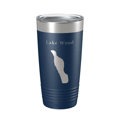 Lake Wood Map Tumbler Travel Mug Insulated Laser Engraved Coffee Cup Acadia Maine 20 oz-8