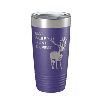 Deer Hunter Tumbler Eat Sleep Hunt Repeat Travel Mug Deer Hunting Insulated Laser Engraved Coffee Cup Gift 20 oz-15