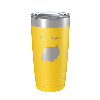 Ennis Lake Map Tumbler Travel Mug Insulated Laser Engraved Coffee Cup Montana 20 oz-19