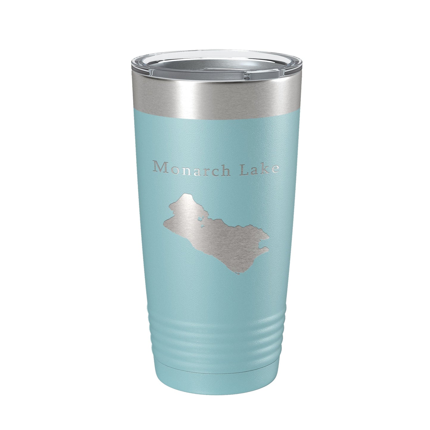 Monarch Lake Map Tumbler Travel Mug Insulated Laser Engraved Coffee Cup Colorado 20 oz-13