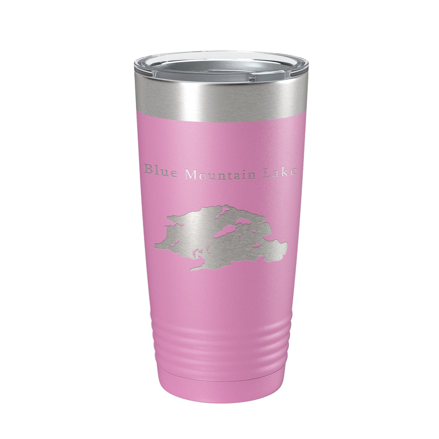 Blue Mountain Lake Map Tumbler Travel Mug Insulated Laser Engraved Coffee Cup New York 20 oz-14