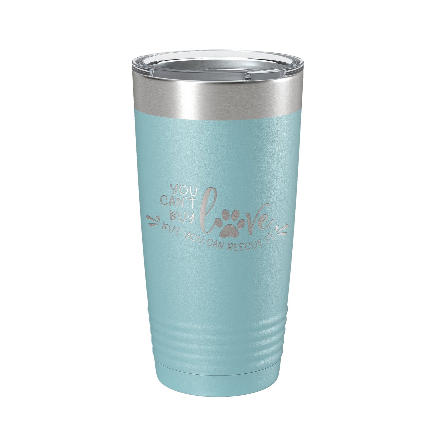 Rescue Dog Tumbler You Can't Buy Love But You Can Rescue It Travel Mug Gift Insulated Laser Engraved Coffee Cup 20 oz-13