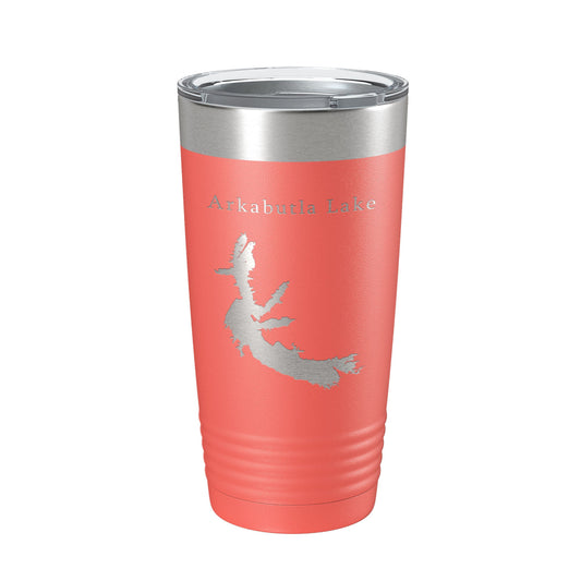 Arkabutla Lake Map Tumbler Travel Mug Insulated Laser Engraved Coffee Cup Mississippi 20 oz-20