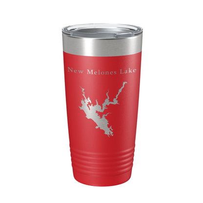 New Melones Lake Map Tumbler Travel Mug Insulated Laser Engraved Coffee Cup California 20 oz-10