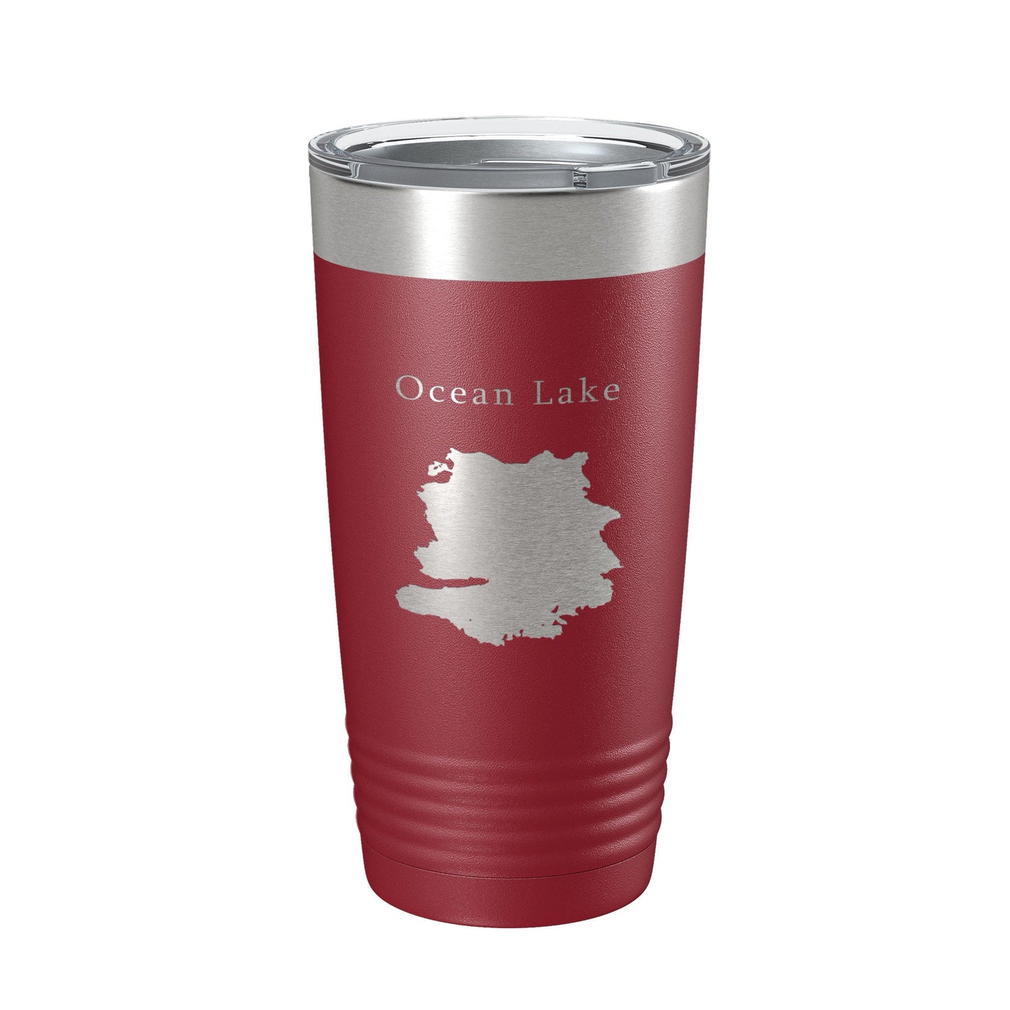 Ocean Lake Map Tumbler Travel Mug Insulated Laser Engraved Coffee Cup Wyoming 20 oz-18