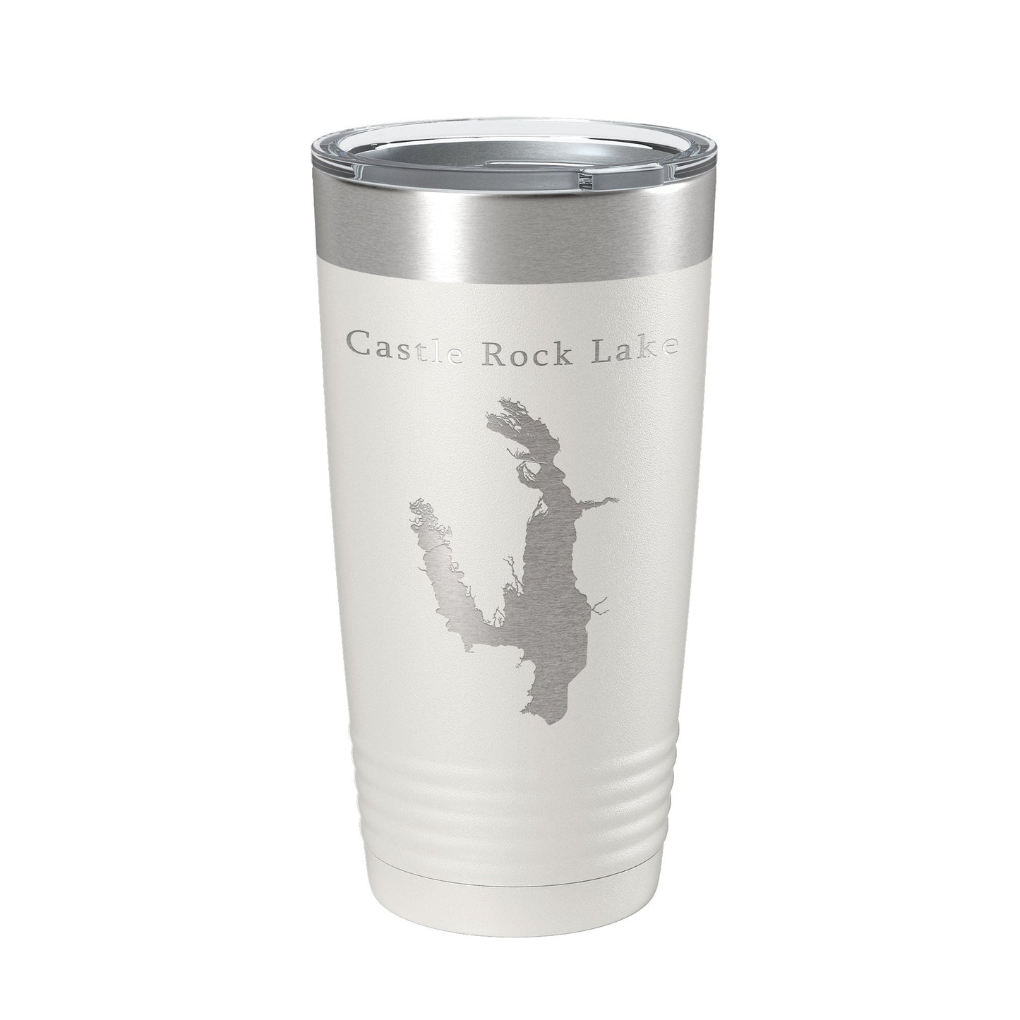 Castle Rock Lake Map Tumbler Travel Mug Insulated Laser Engraved Coffee Cup Wisconsin 20 oz-7