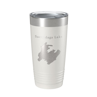 Sacandaga Lake Map Tumbler Travel Mug Insulated Laser Engraved Coffee Cup New York 20 oz-7