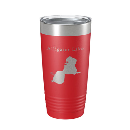 Alligator Lake Map Tumbler Travel Mug Insulated Laser Engraved Coffee Cup Osceola Kissimmee Florida 20 oz-10