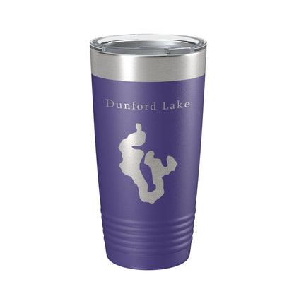 Dunford Lake Map Tumbler Travel Mug Insulated Laser Engraved Coffee Cup Florida 20 oz-15