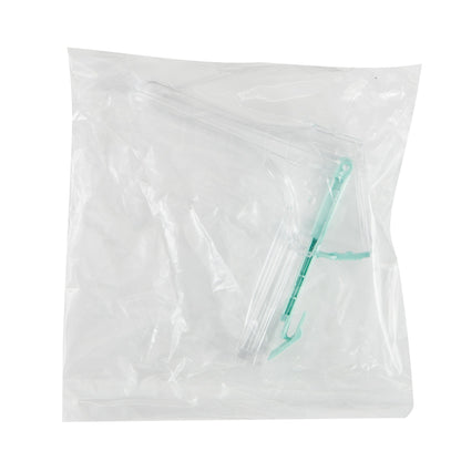 Vaginal Speculum McKesson Graves NonSterile Office Grade Acrylic Medium Double Blade Duckbill Disposable Corded Light Source Compatible