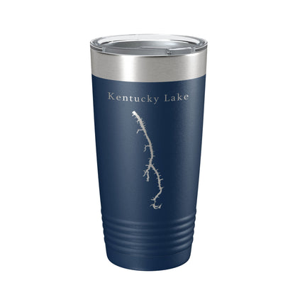 Kentucky Lake Map Tumbler Travel Mug Insulated Laser Engraved Coffee Cup Kentucky, Tennessee 20 oz-2