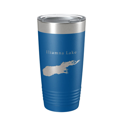 Iliamna Lake Map Tumbler Travel Mug Insulated Laser Engraved Coffee Cup Alaska 20 oz-6