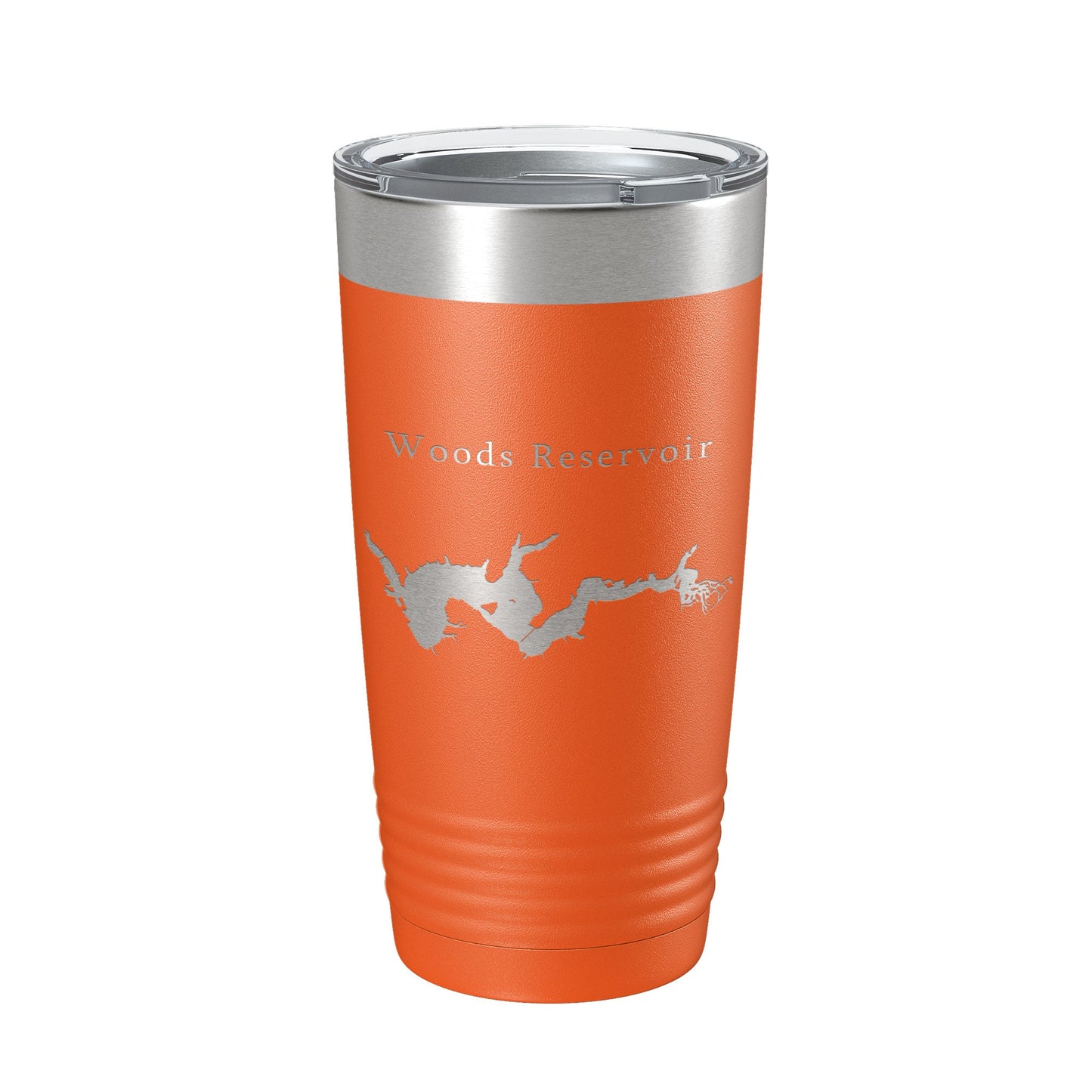 Woods Reservoir Tumbler Lake Map Travel Mug Insulated Laser Engraved Coffee Cup Tennessee 20 oz-17