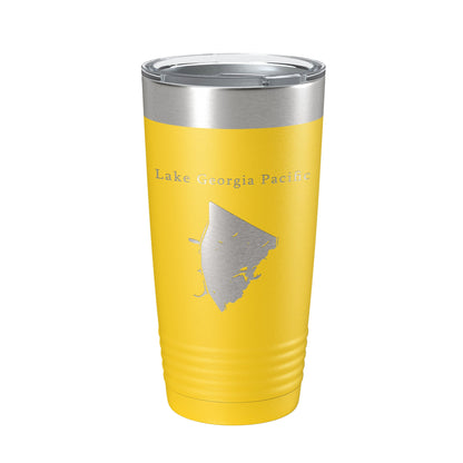 Lake Georgia Pacific Map Tumbler Travel Mug Insulated Laser Engraved Coffee Cup Arkansas 20 oz-19
