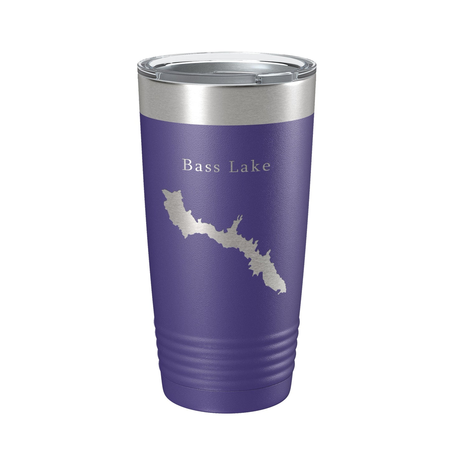 Bass Lake Map Tumbler Travel Mug Insulated Laser Engraved Coffee Cup California 20 oz-15