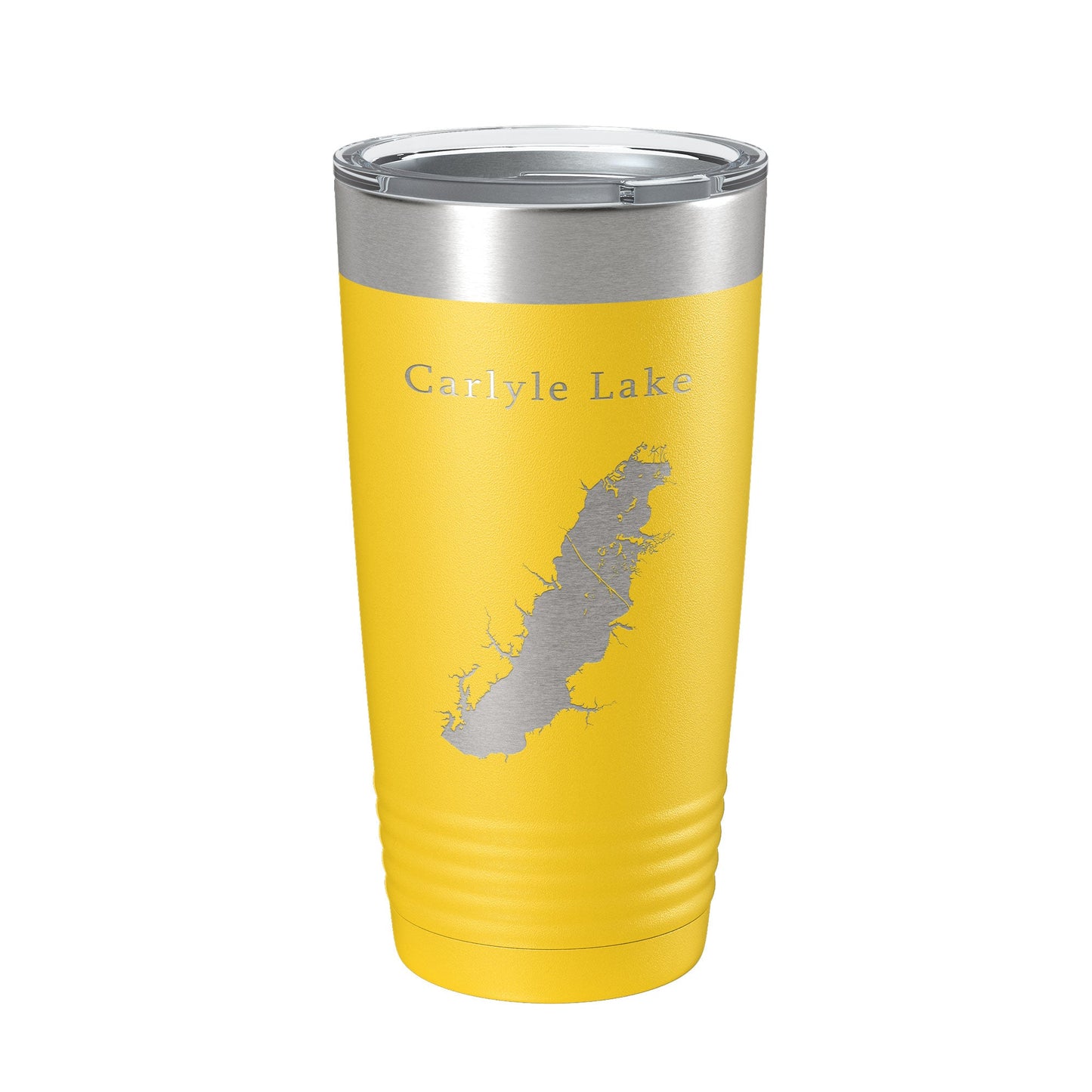 Carlyle Lake Map Tumbler Travel Mug Insulated Laser Engraved Coffee Cup Illinois 20 oz-19
