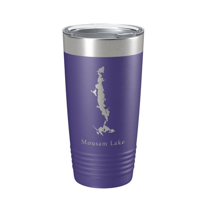 Mousam Lake Map Tumbler Travel Mug Insulated Laser Engraved Coffee Cup Maine 20 oz-15