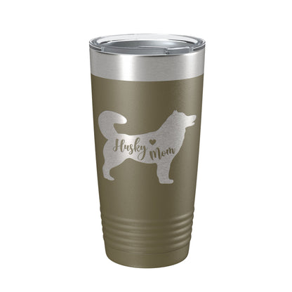 Husky Mom Tumbler Dog Travel Mug Gift Insulated Laser Engraved Coffee Cup 20 oz-21