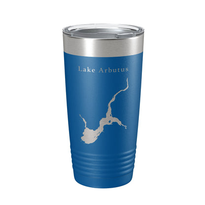 Lake Arbutus Map Tumbler Travel Mug Insulated Laser Engraved Coffee Cup Wisconsin 20 oz-6
