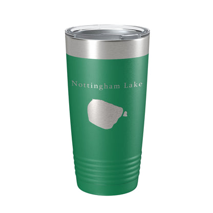 Nottingham Lake Map Tumbler Travel Mug Insulated Laser Engraved Coffee Cup Colorado 20 oz-9