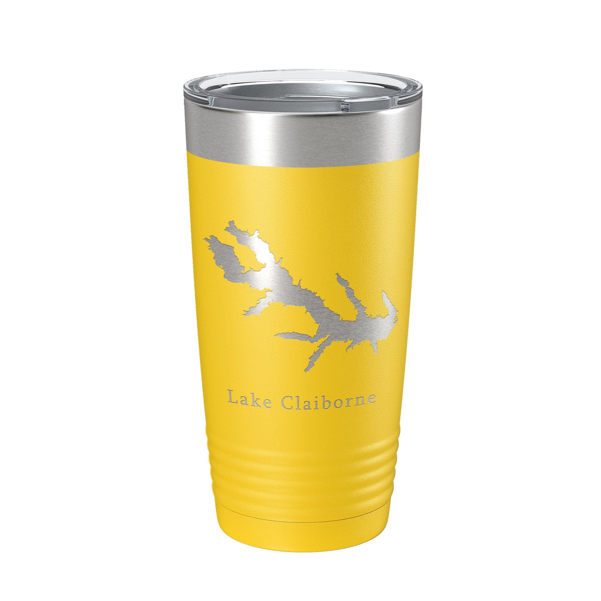 Lake Claiborne Map Tumbler Travel Mug Insulated Laser Engraved Coffee Cup Louisiana 20 oz-4
