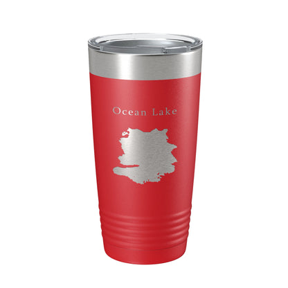 Ocean Lake Map Tumbler Travel Mug Insulated Laser Engraved Coffee Cup Wyoming 20 oz-10