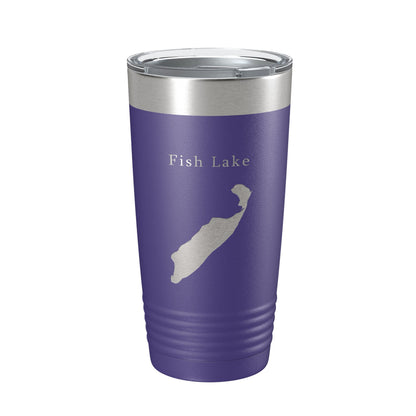 Fish Lake Map Tumbler Travel Mug Insulated Laser Engraved Coffee Cup Utah 20 oz-15