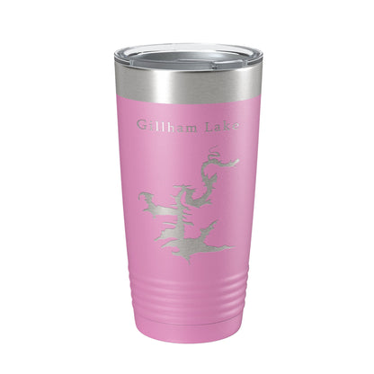 Gillham Lake Map Tumbler Travel Mug Insulated Laser Engraved Coffee Cup Arkansas 20 oz-14