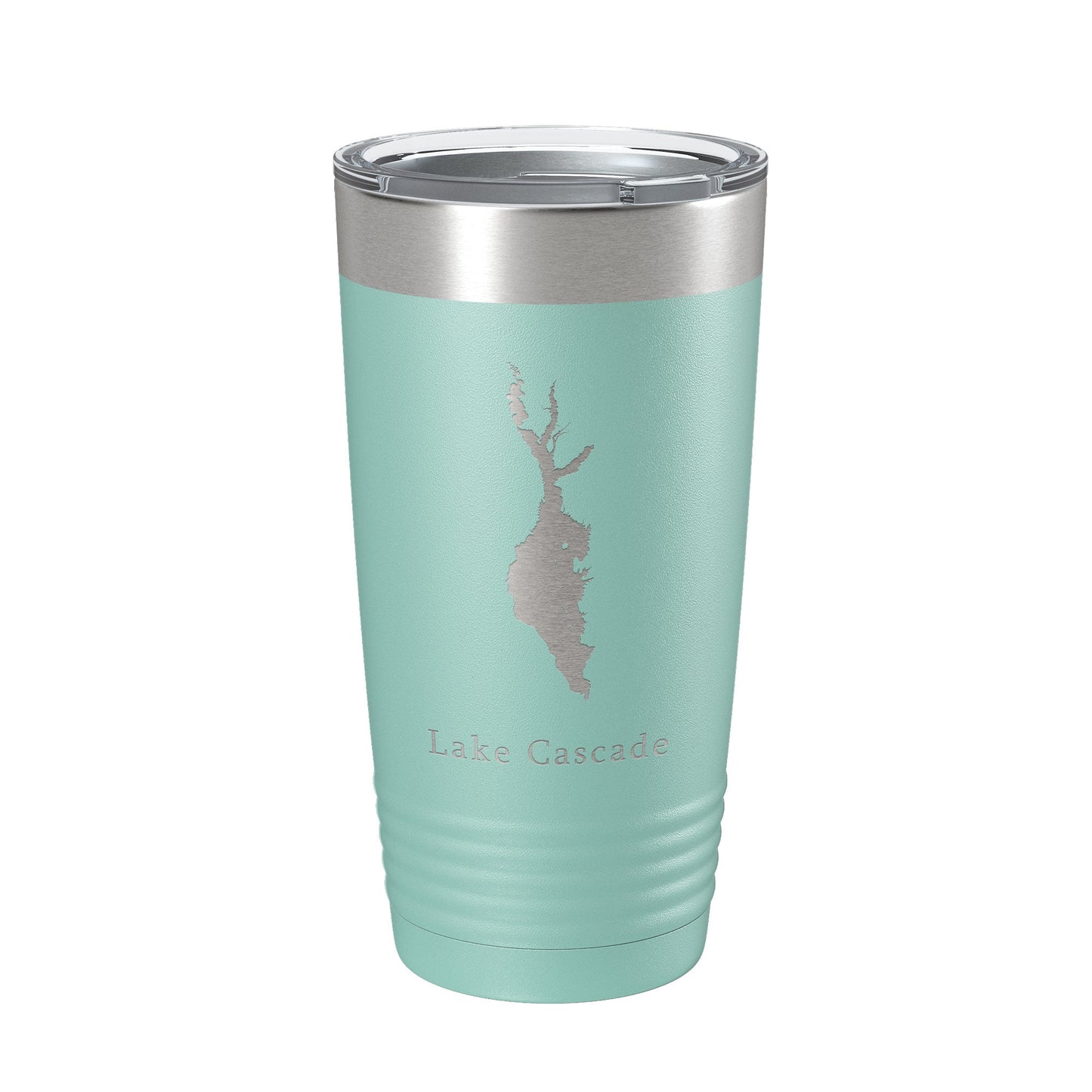 Lake Cascade Map Tumbler Travel Mug Insulated Laser Engraved Coffee Cup Idaho 20 oz-12