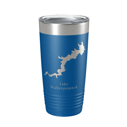 Lake Wallenpaupack Map Tumbler Travel Mug Insulated Laser Engraved Coffee Cup Pennsylvania 20 oz-3