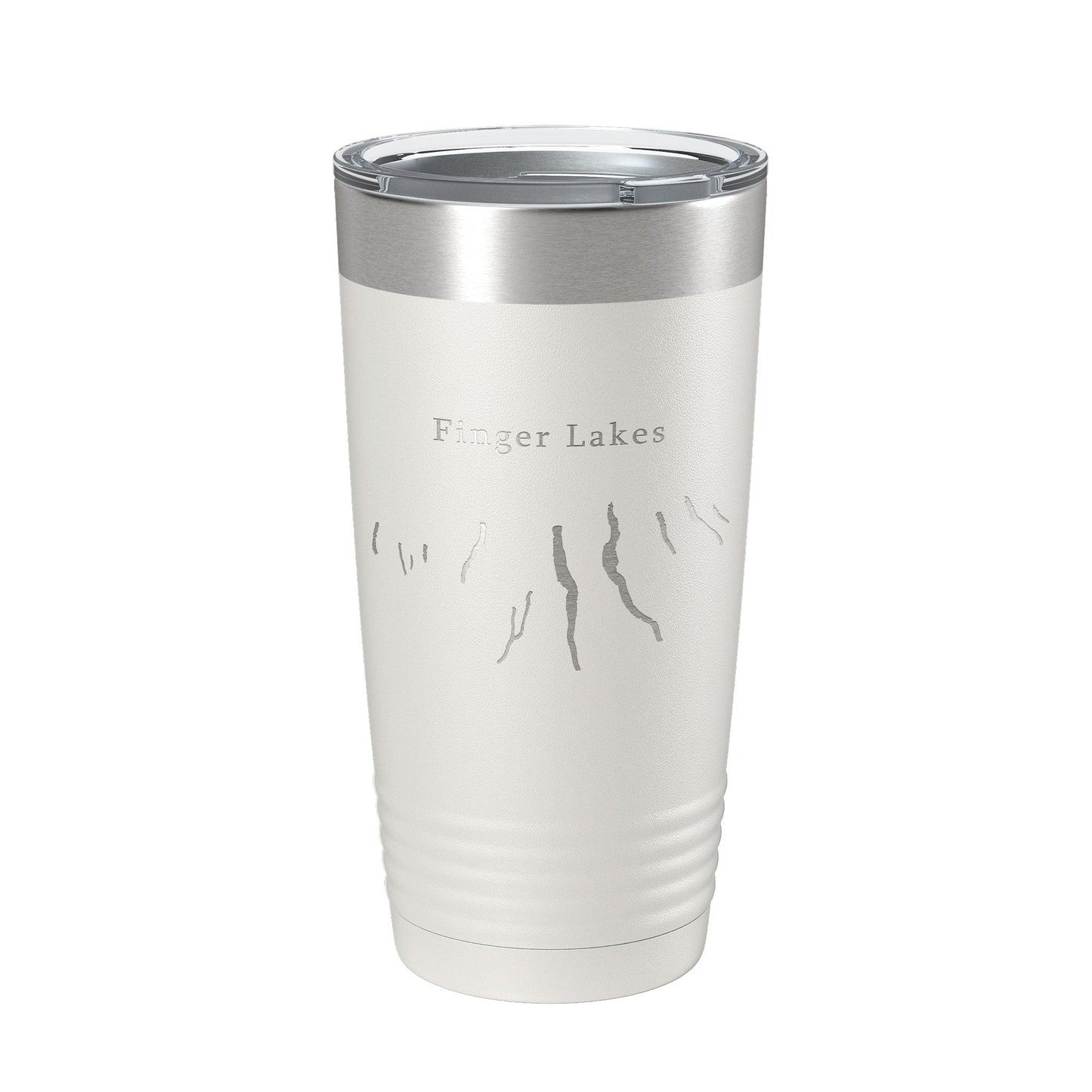 Finger Lakes Map Tumbler Travel Mug Insulated Laser Engraved Coffee Cup New York 20 oz-1
