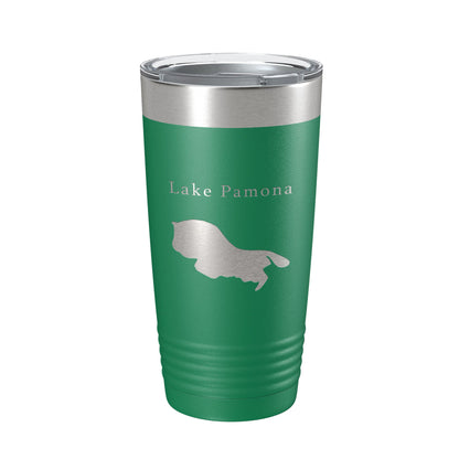 Lake Pamona Map Tumbler Travel Mug Insulated Laser Engraved Coffee Cup Georgia 20 oz-9
