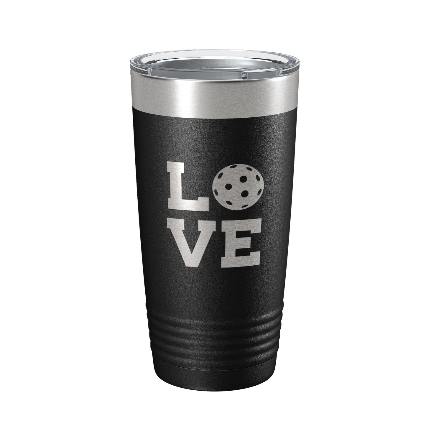 Pickleball Love Tumbler Travel Mug Insulated Laser Engraved Coffee Cup Pickle Ball Gift 20 oz-5