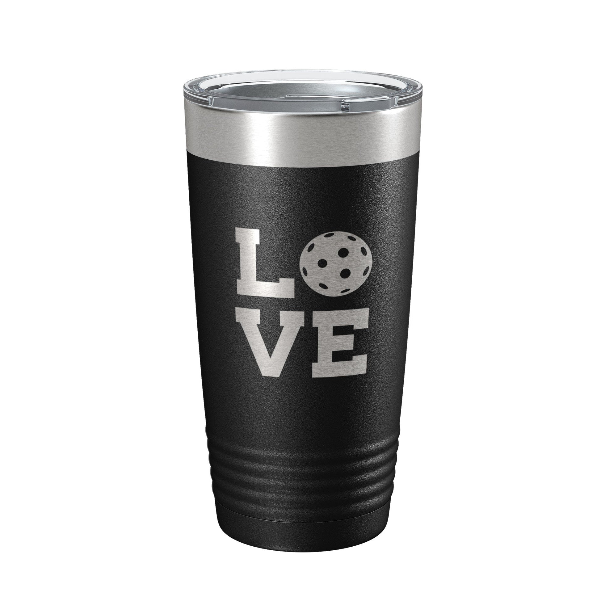 Pickleball Love Tumbler Travel Mug Insulated Laser Engraved Coffee Cup Pickle Ball Gift 20 oz-5