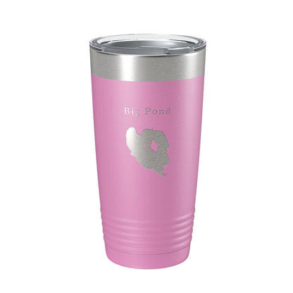 Big Pond Tumbler Lake Map Travel Mug Insulated Laser Engraved Coffee Cup Massachusetts 20 oz-14