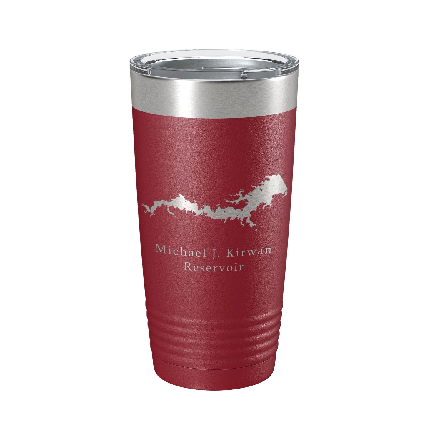Michael J. Kirwan Reservoir Tumbler Lake Map Travel Mug Insulated Laser Engraved Coffee Cup Ohio 20 oz-18