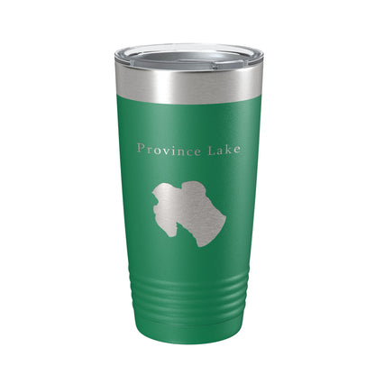 Province Lake Map Tumbler Travel Mug Insulated Laser Engraved Coffee Cup Maine 20 oz-9