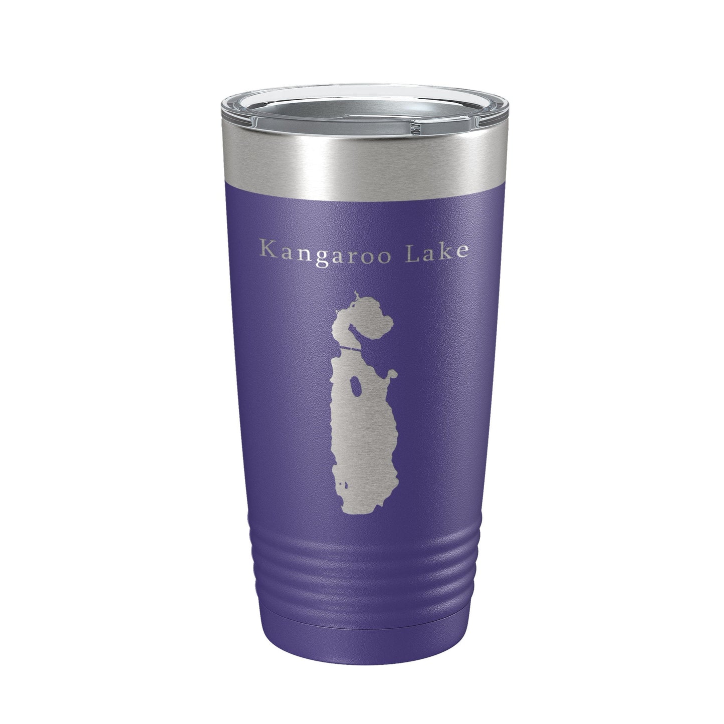 Kangaroo Lake Map Tumbler Travel Mug Insulated Laser Engraved Coffee Cup Wisconsin 20 oz-15