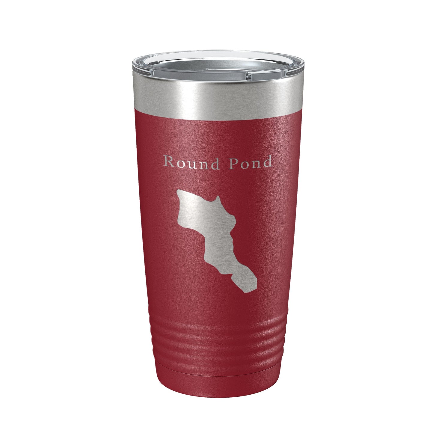 Round Pond Tumbler Lake Map Travel Mug Insulated Laser Engraved Coffee Cup Acadia Maine 20 oz-18