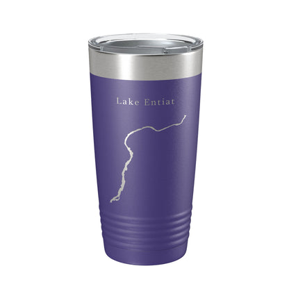 Lake Entiat Map Tumbler Travel Mug Insulated Laser Engraved Coffee Cup Washington 20 oz-15